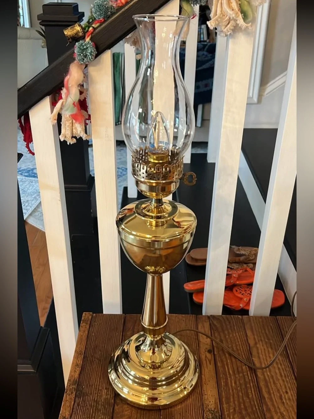 Brass Table Lamp - Gold Finish